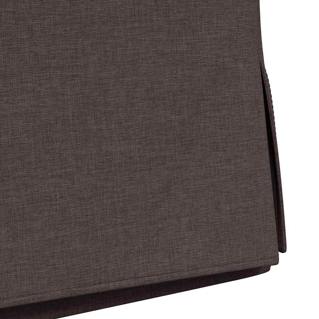 vidaXL Krzesła jadalne 2 pcs ciemnobrązowy 57 x 67 x 98 cm tkanina