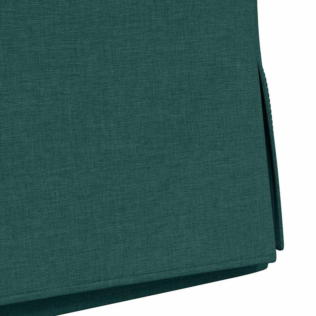 vidaXL Krzesła jadalne 2 pcs Ciemnozielony 57 x 67 x 98 cm tkanina