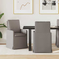 vidaXL Krzesła jadalne 2 pcs Ciemnoszary 57 x 67 x 98 cm tkanina