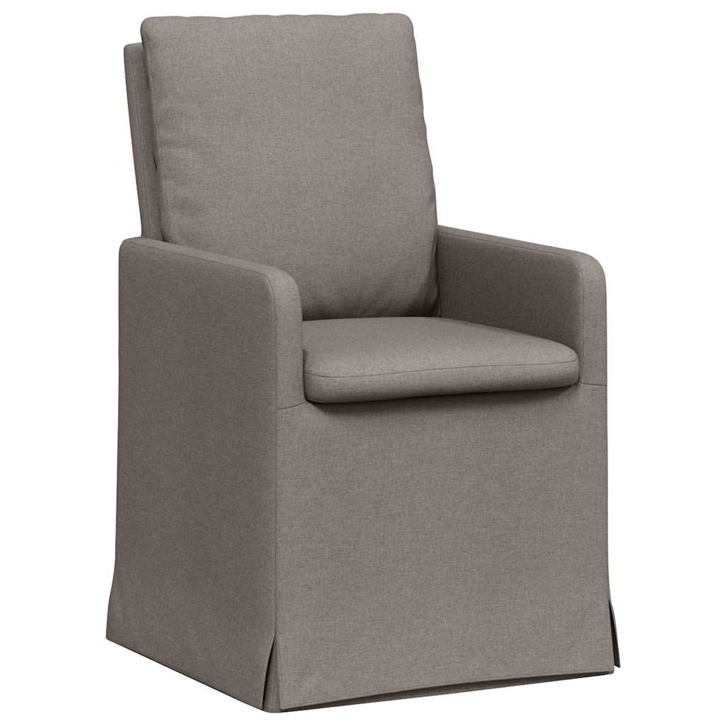 vidaXL Krzesła jadalne 2 pcs Ciemnoszary 57 x 67 x 98 cm tkanina