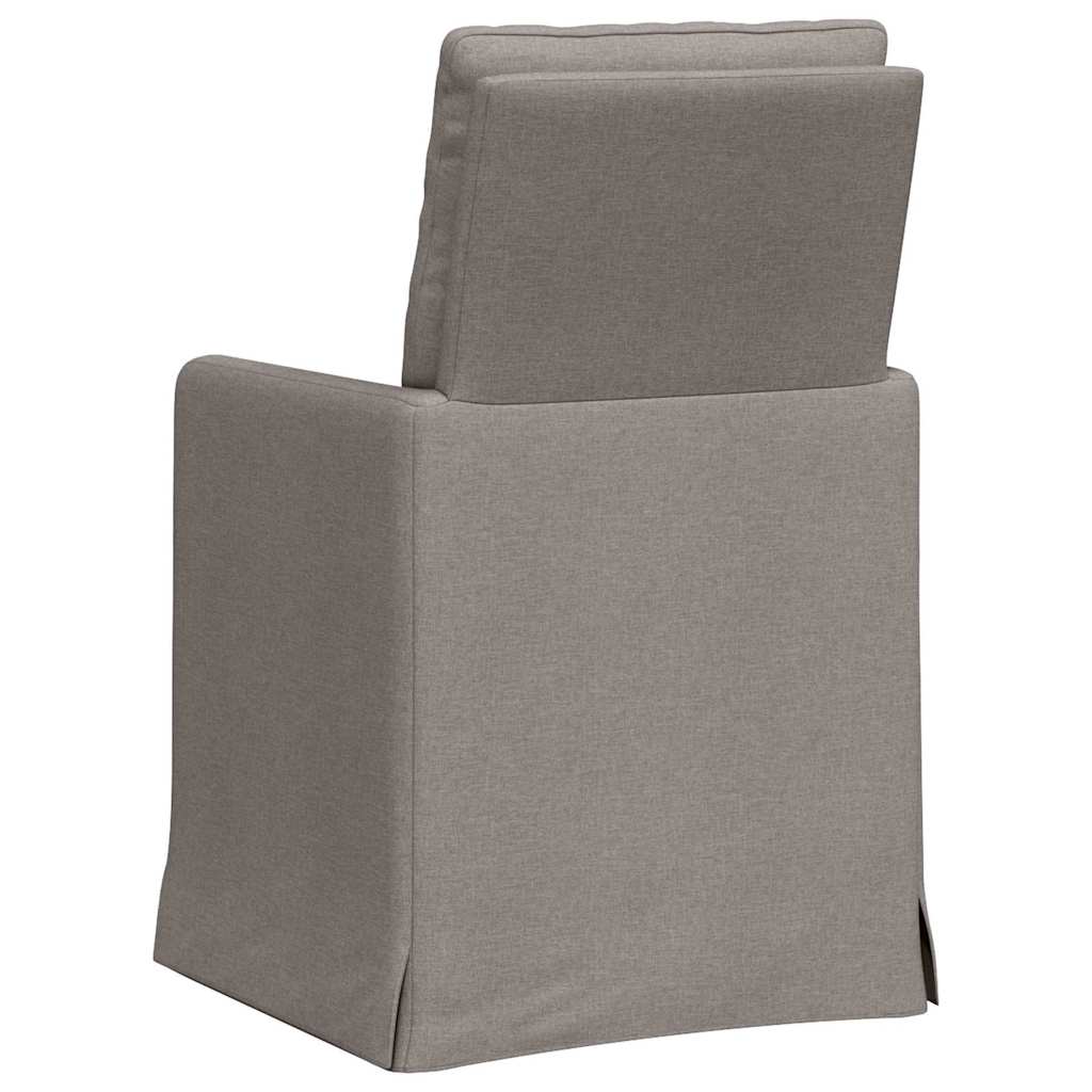 vidaXL Krzesła jadalne 2 pcs Ciemnoszary 57 x 67 x 98 cm tkanina
