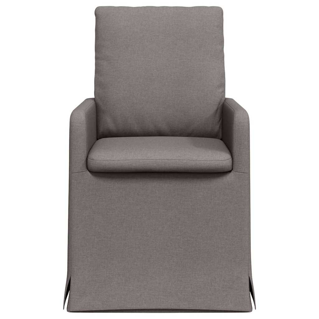 vidaXL Krzesła jadalne 2 pcs Ciemnoszary 57 x 67 x 98 cm tkanina