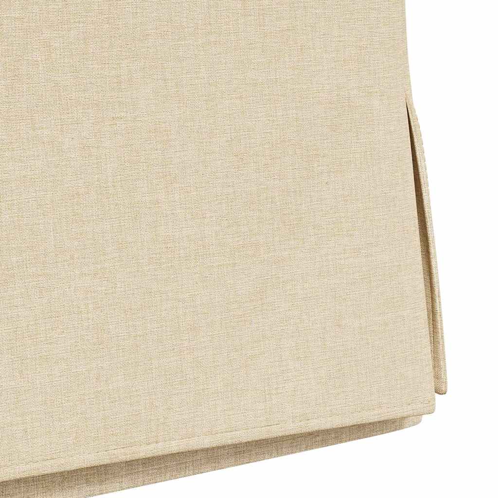vidaXL Krzesła jadalne 2 pcs Kremowy 57 x 67 x 98 cm tkanina