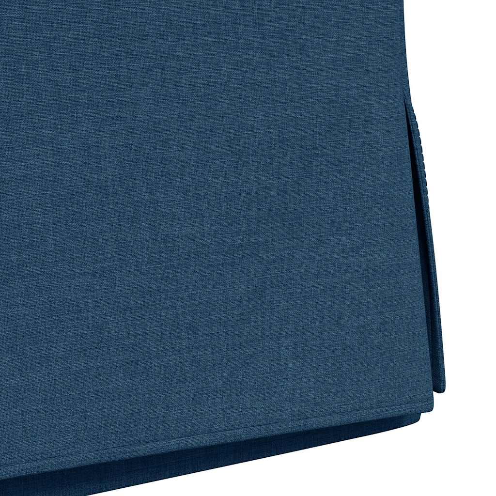 vidaXL Krzesła jadalne 2 pcs Niebieski 57 x 67 x 98 cm tkanina