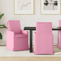 vidaXL Krzesła jadalne 2 pcs Różowy 57 x 67 x 98 cm tkanina