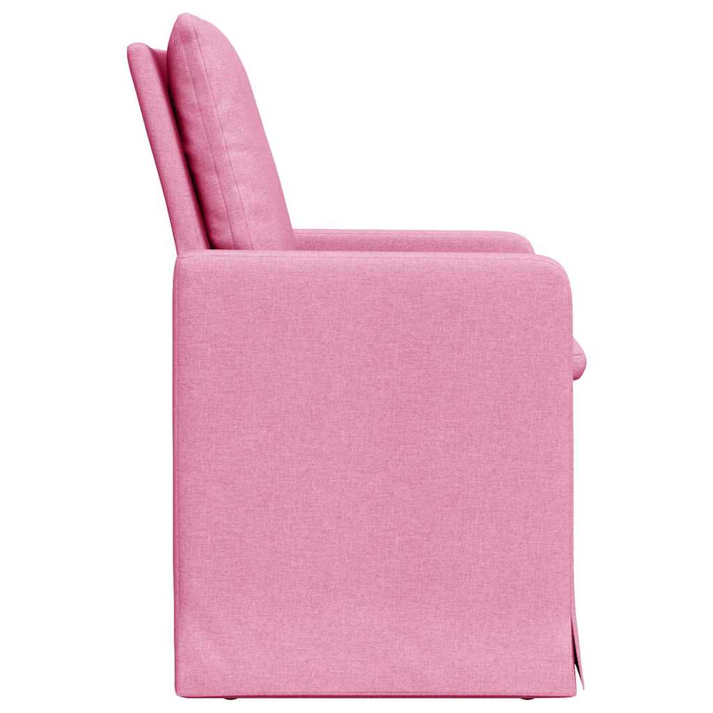 vidaXL Krzesła jadalne 2 pcs Różowy 57 x 67 x 98 cm tkanina