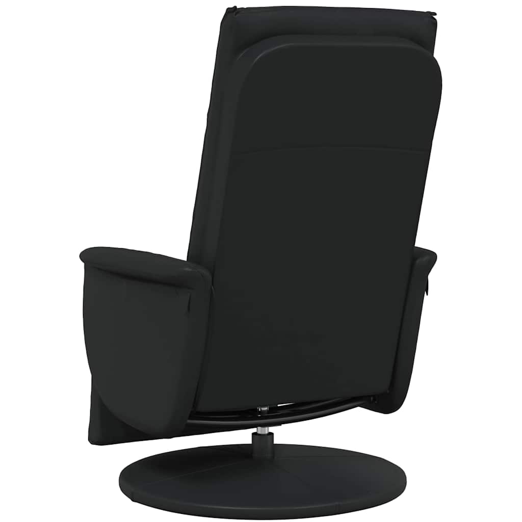 vidaXL Fotel masujący z funkcją obrotu Czarny 71 x 90 x 105 cm