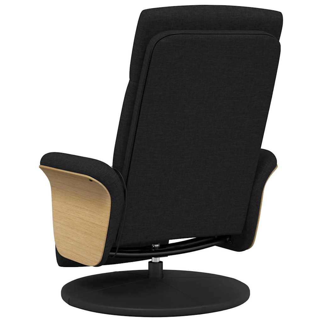 vidaXL Fotel masujący Czarny 79 x 87 x 104,5 cm tkanina