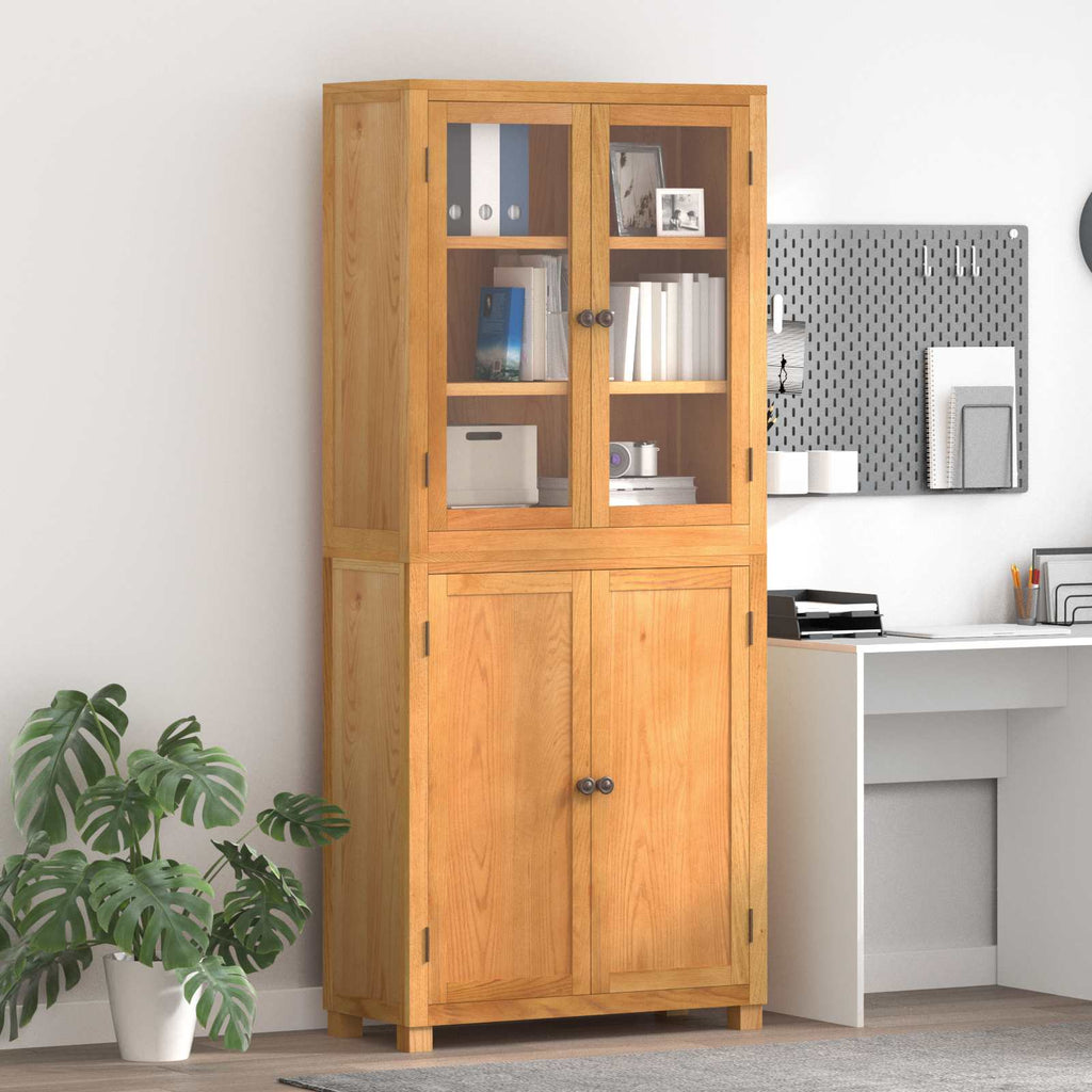 vidaXL Zestaw Mebli do Przechowywania z półką 2 pcs Naturalny