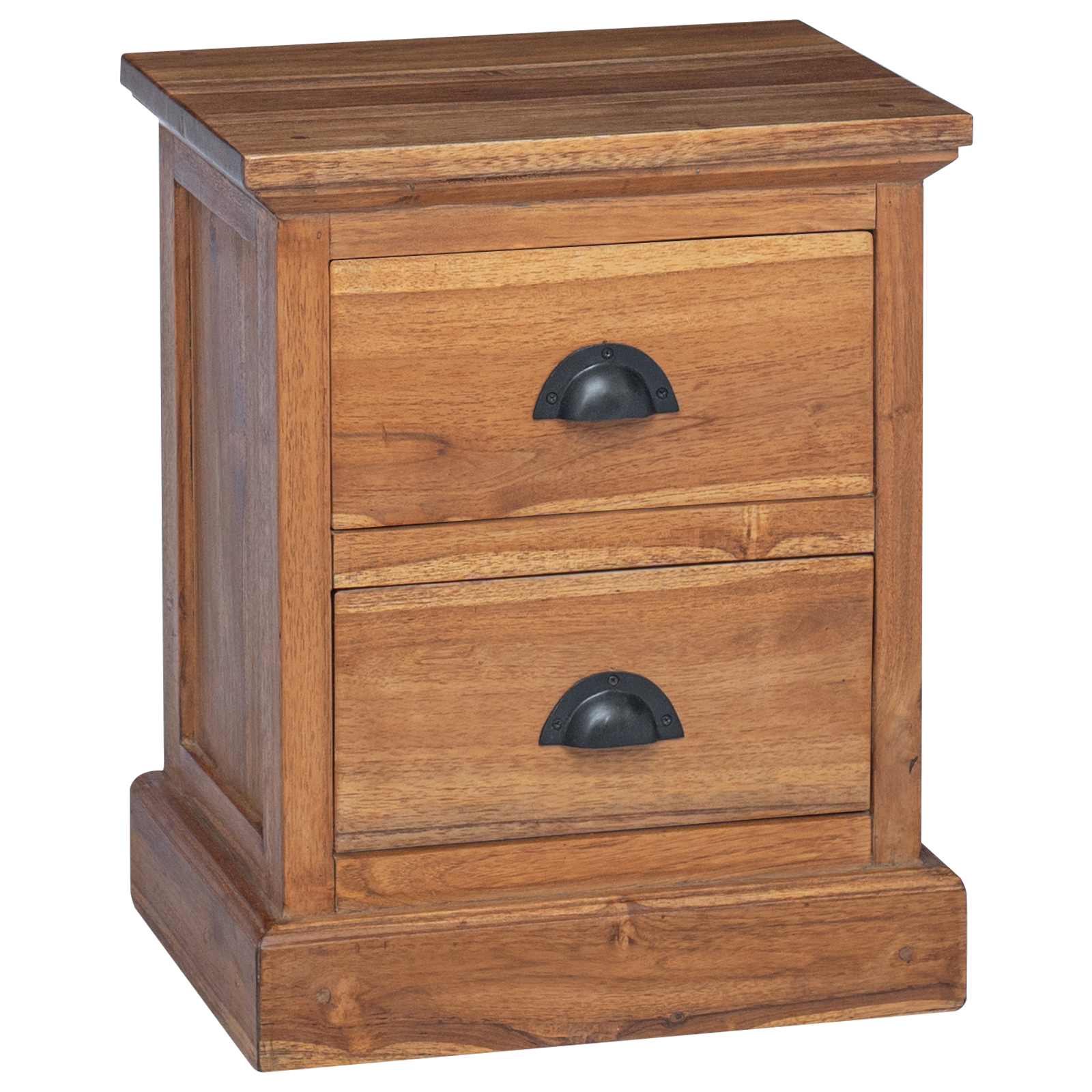 vidaXL Stolik nocny Naturalny 40 x 30 x 50 cm Lite drewno teakowe