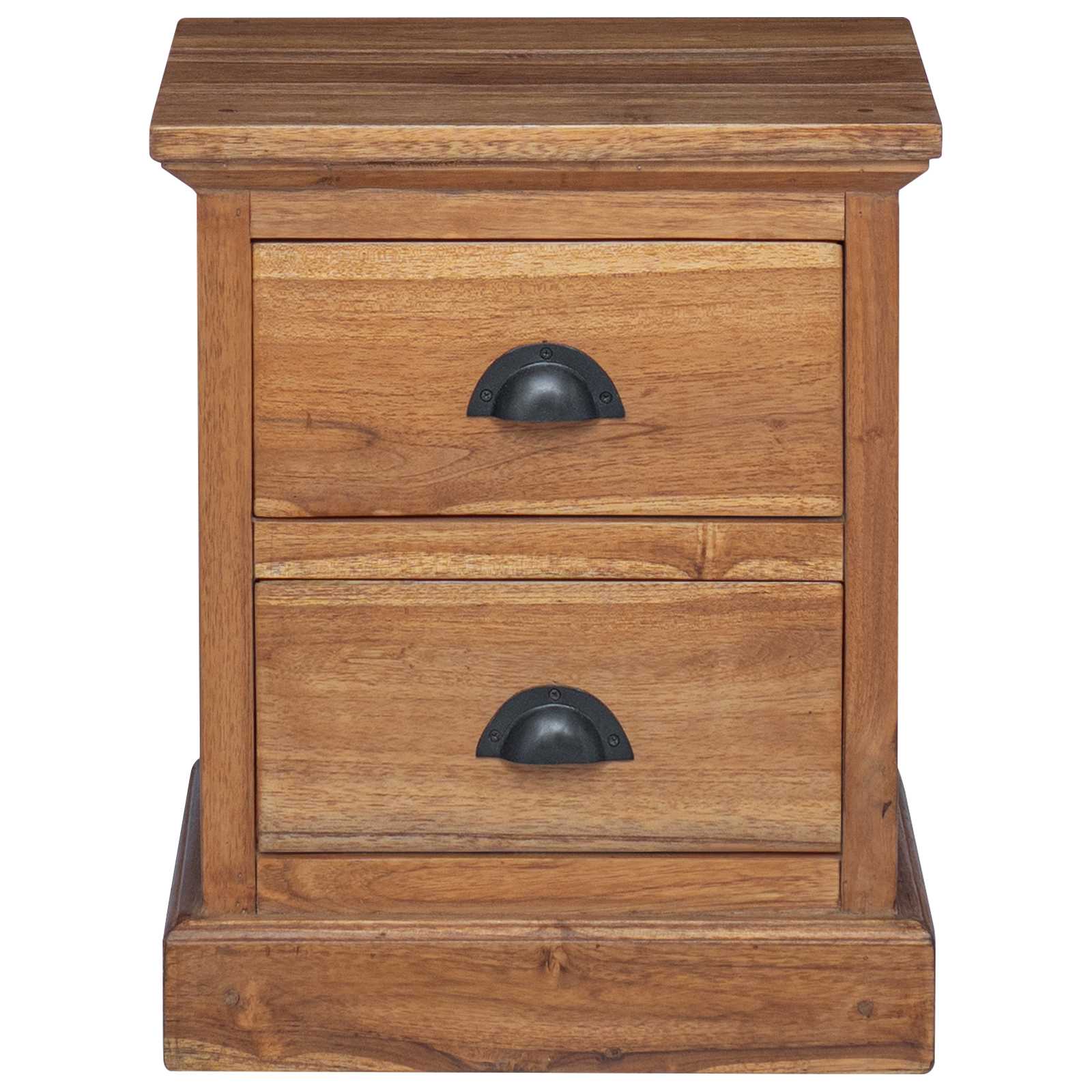 vidaXL Stolik nocny Naturalny 40 x 30 x 50 cm Lite drewno teakowe