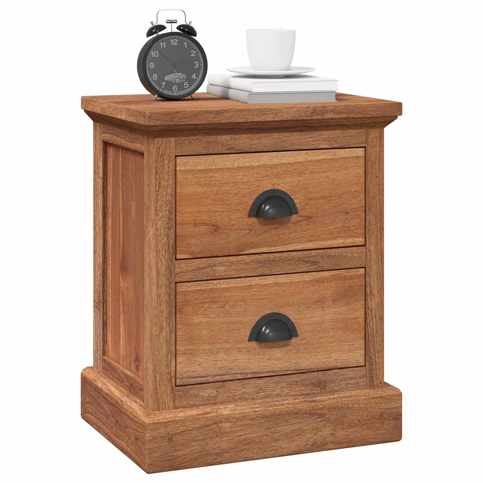 vidaXL Stolik nocny Naturalny 40 x 30 x 50 cm Lite drewno teakowe