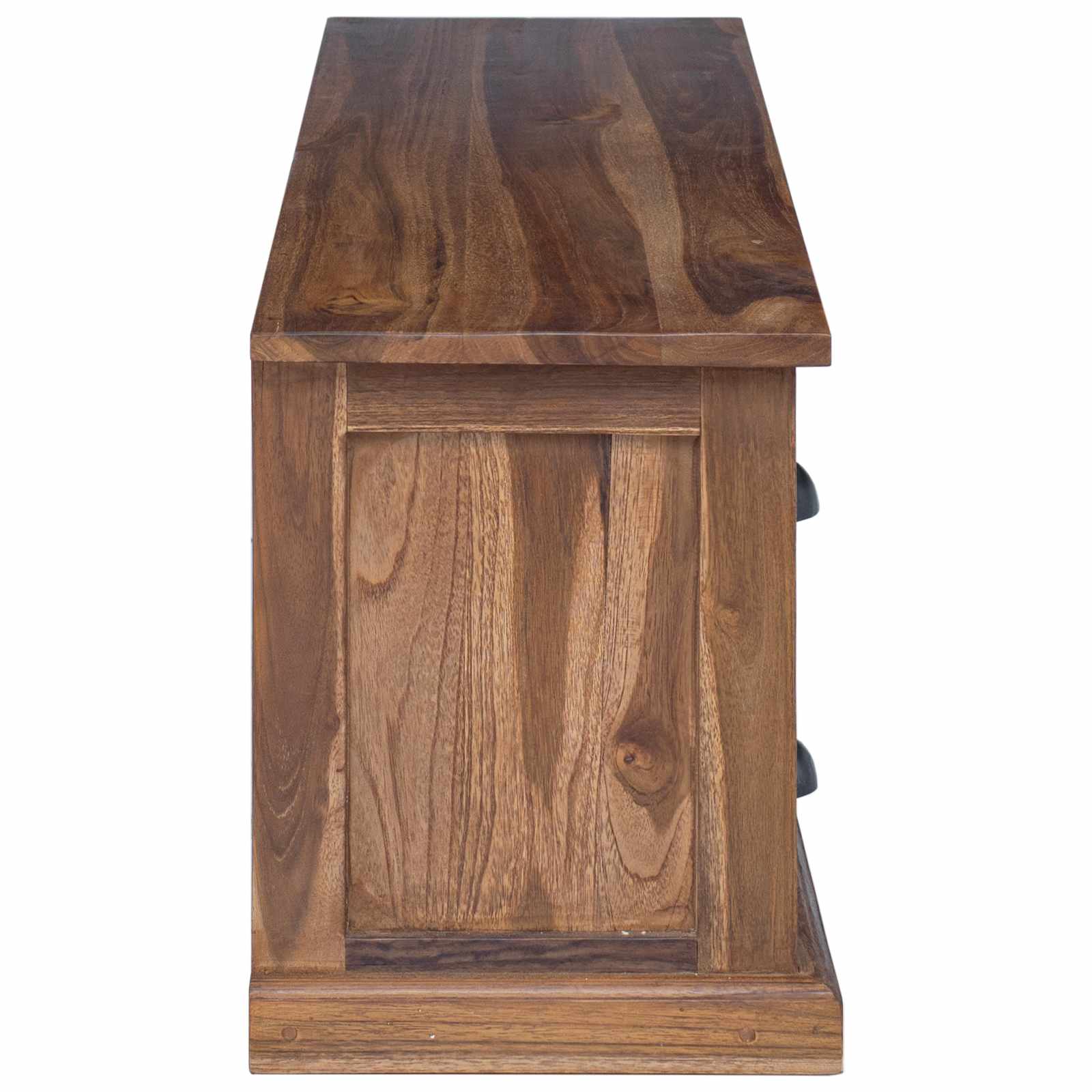 vidaXL Stół pod telewizor z szufladą Naturalny 110 x 30 x 40 cm