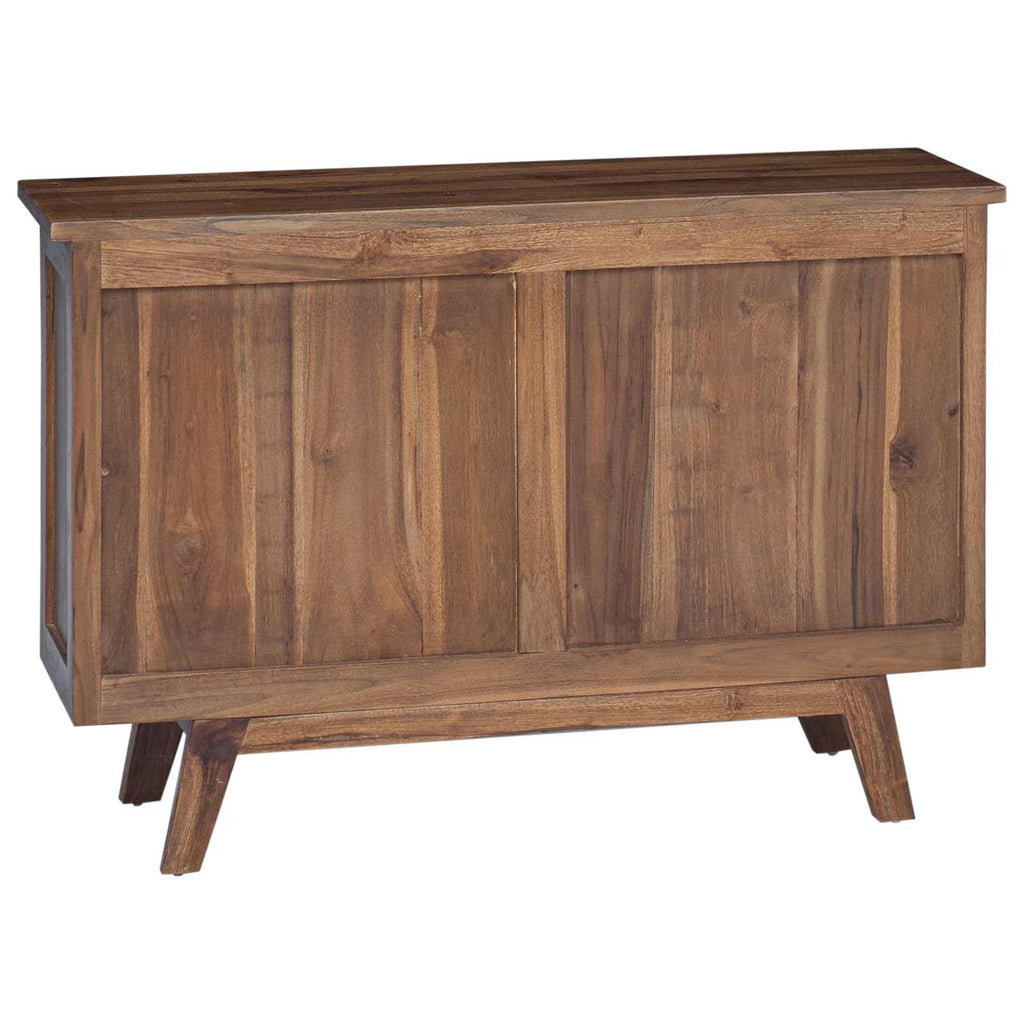 vidaXL Bufet z szufladą Naturalny 100 x 30 x 68 cm Lite drewno teakowe