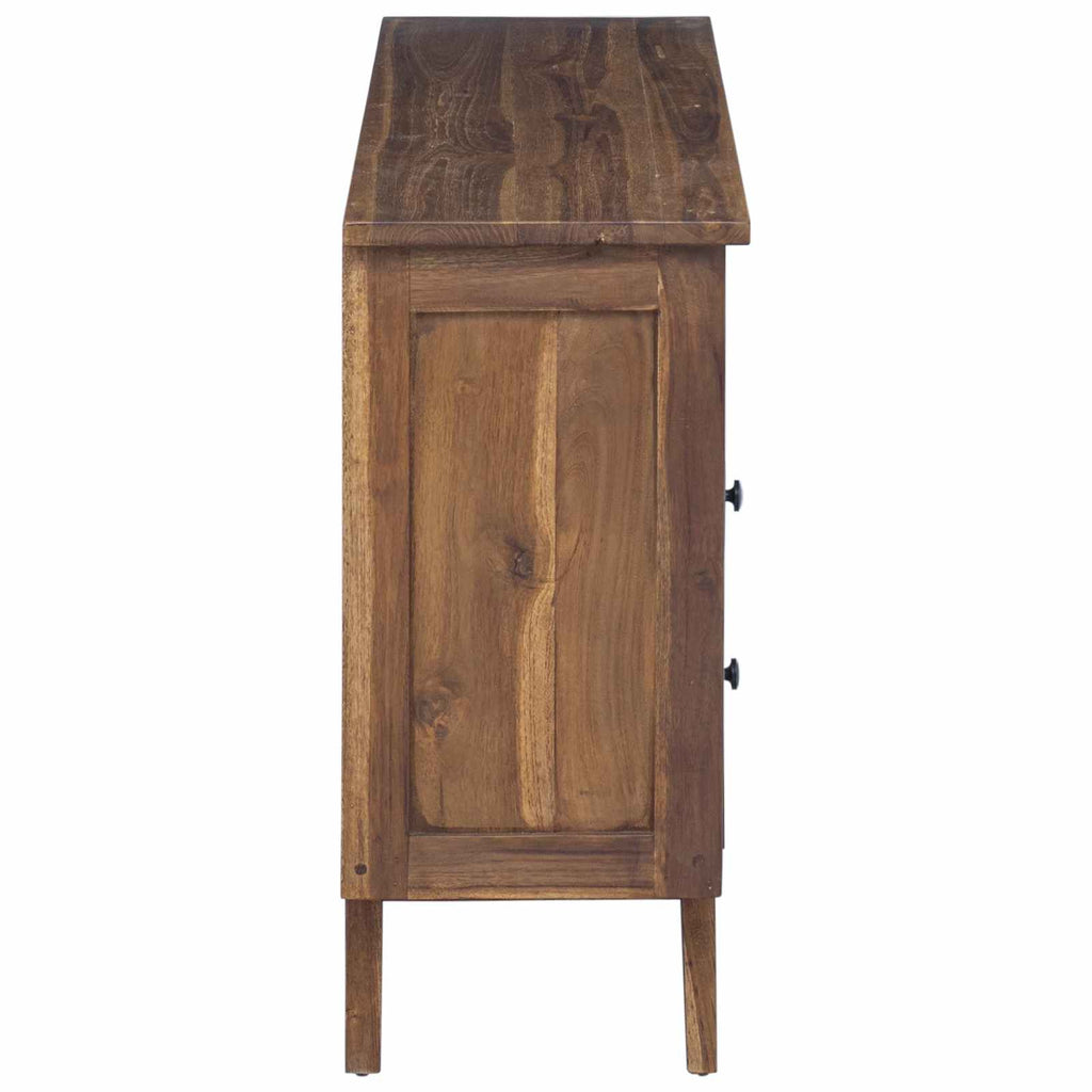 vidaXL Bufet z szufladą Naturalny 100 x 30 x 68 cm Lite drewno teakowe
