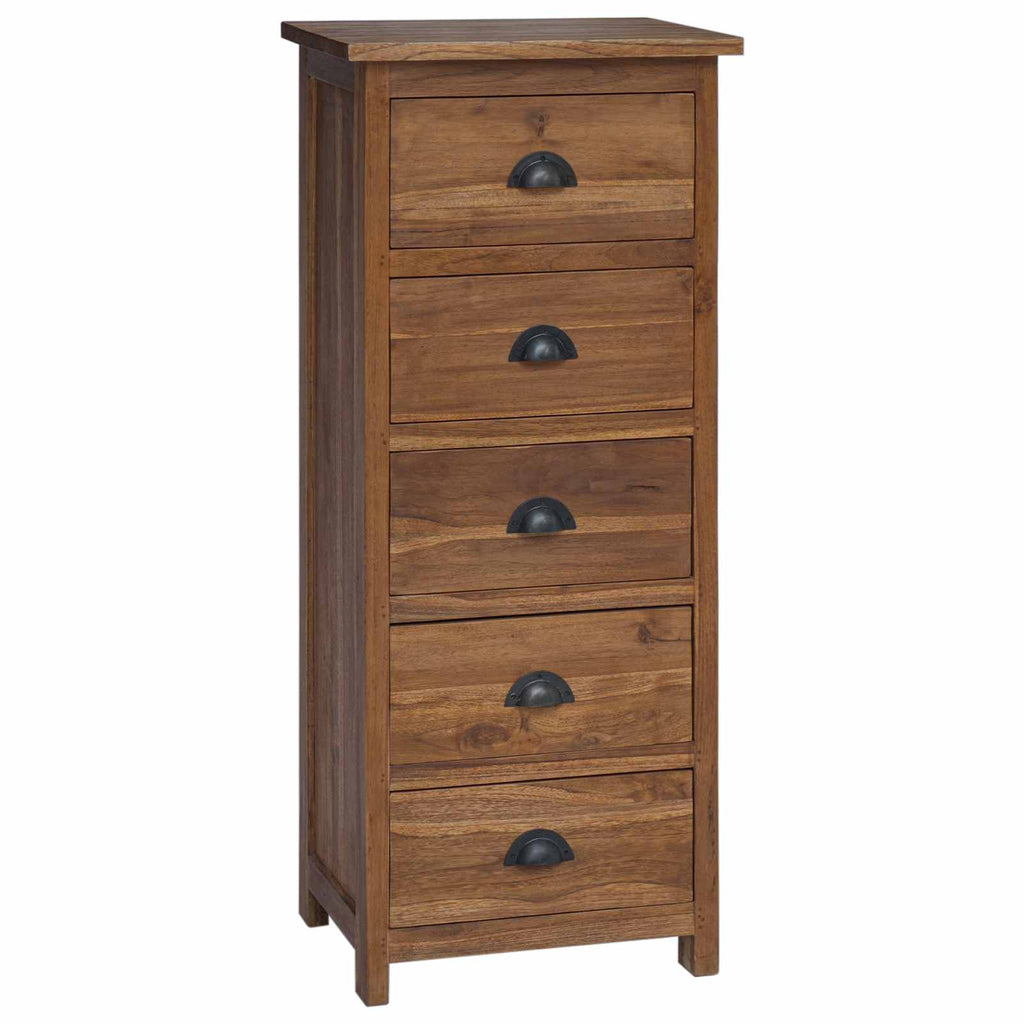 vidaXL Komoda z szufladami z szufladą Naturalny 45 x 35 x 110 cm