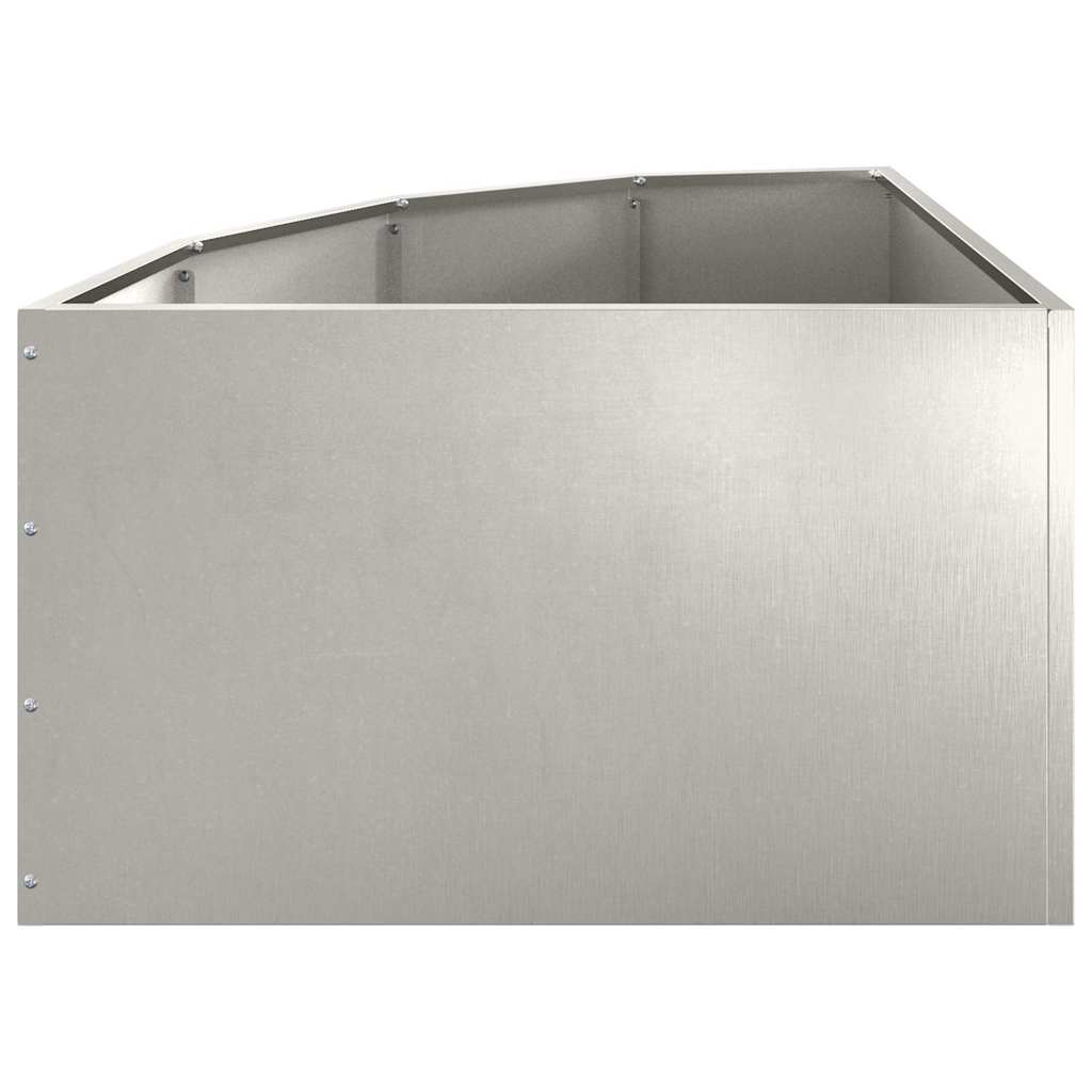 vidaXL Doniczka Różnorożna Srebrny 60 x 60 x 35 cm stal nierdzewna