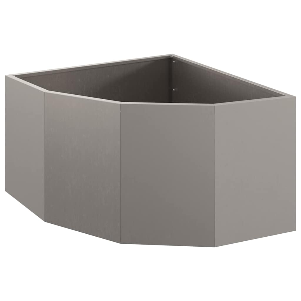 vidaXL Doniczka Różnorożna Rdzawy 60 x 60 x 35 cm Stal kortenowska