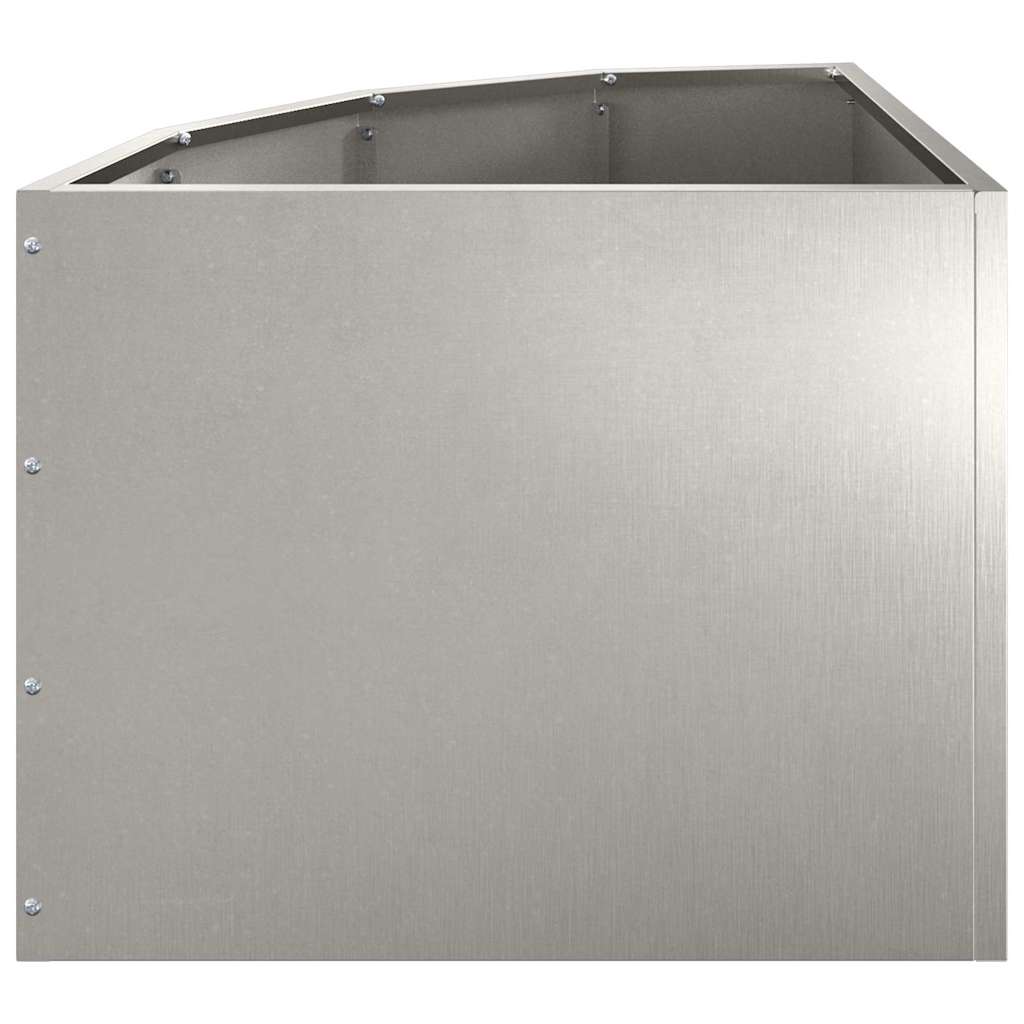 vidaXL Doniczka Różnorożna Srebrny 45 x 45 x 35 cm stal nierdzewna