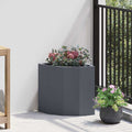 vidaXL Doniczka Różnorożna Antracyt 30 x 30 x 35 cm Stal
