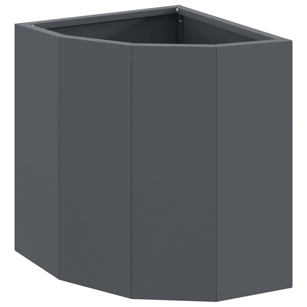 vidaXL Doniczka Różnorożna Antracyt 30 x 30 x 35 cm Stal