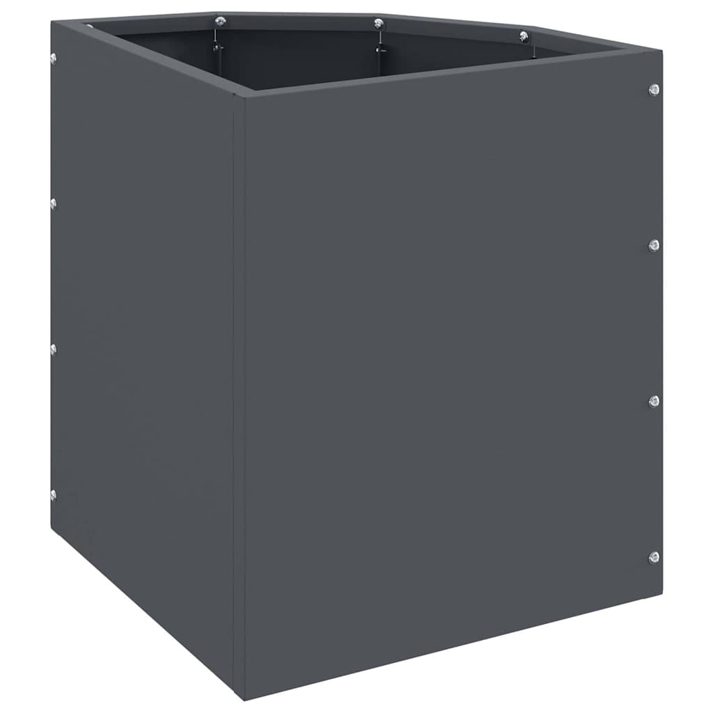 vidaXL Doniczka Różnorożna Antracyt 30 x 30 x 35 cm Stal
