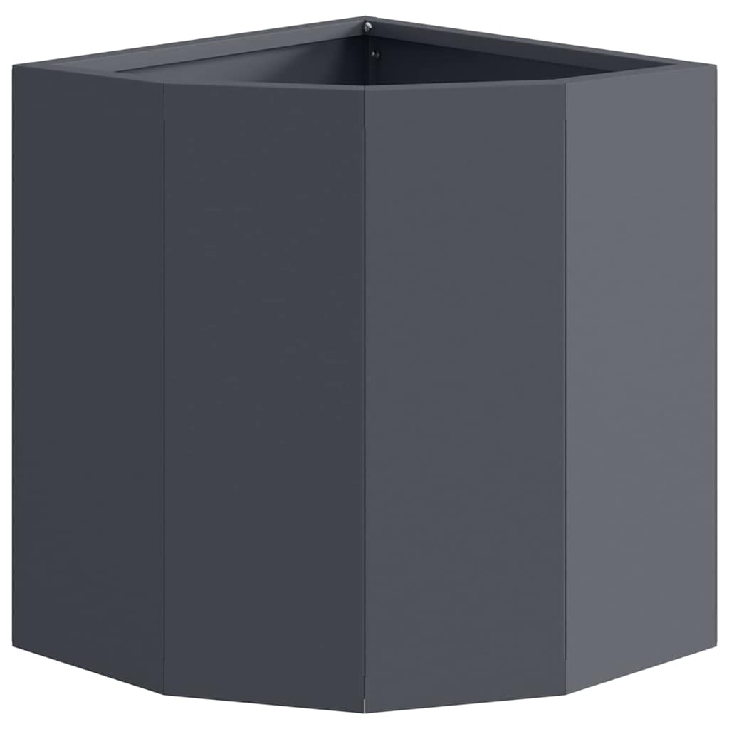 vidaXL Doniczka Różnorożna Antracyt 30 x 30 x 35 cm Stal