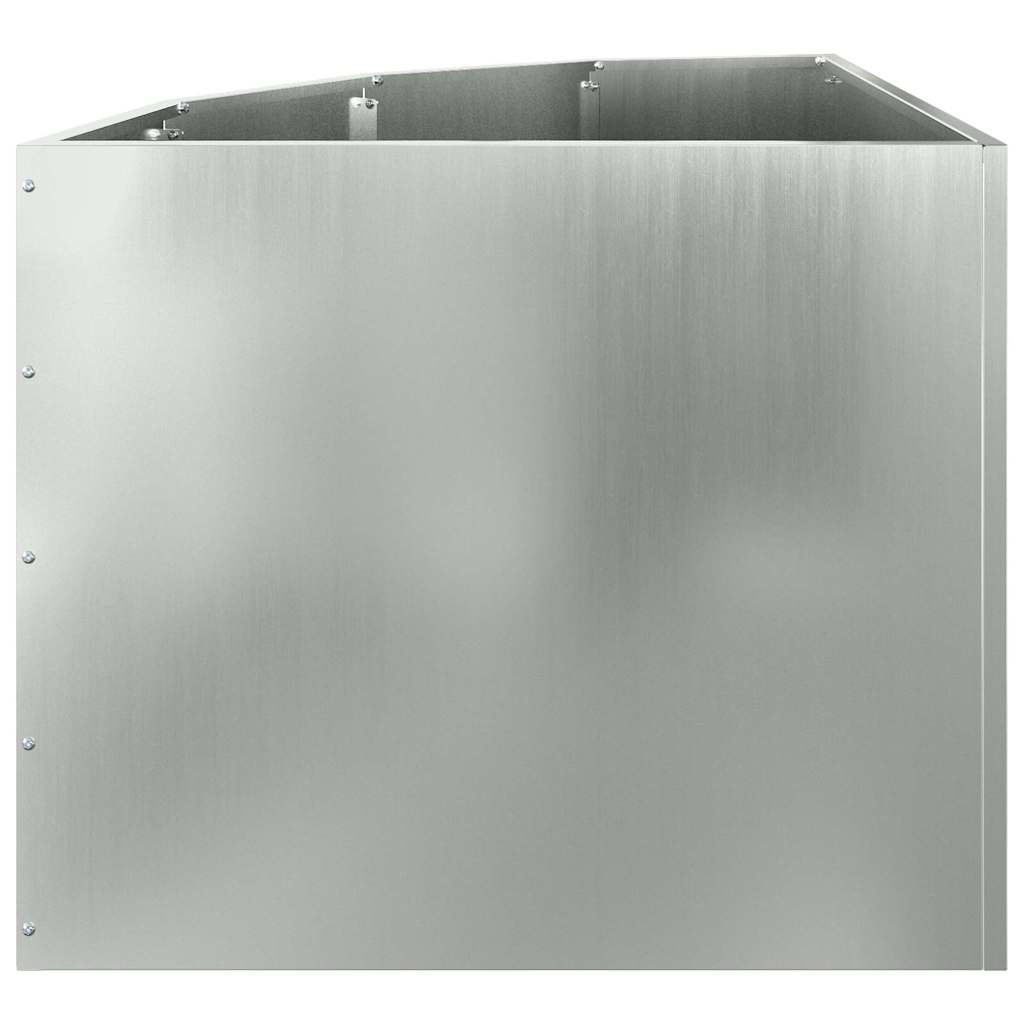 vidaXL Doniczka Różnorożna Srebrny 60 x 60 x 50 cm Stal galwanizowana