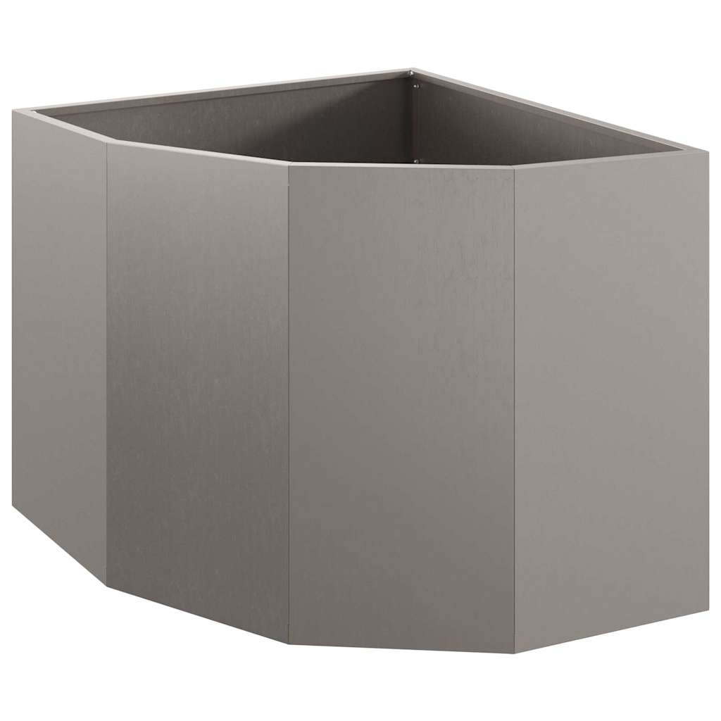 vidaXL Doniczka Różnorożna Rdzawy 60 x 60 x 50 cm Stal kortenowska
