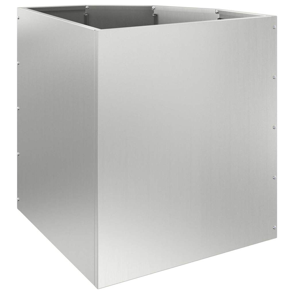 vidaXL Doniczka Różnorożna Srebrny 45 x 45 x 50 cm Stal galwanizowana
