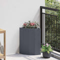 vidaXL Doniczka Różnorożna Antracyt 30 x 30 x 50 cm Stal