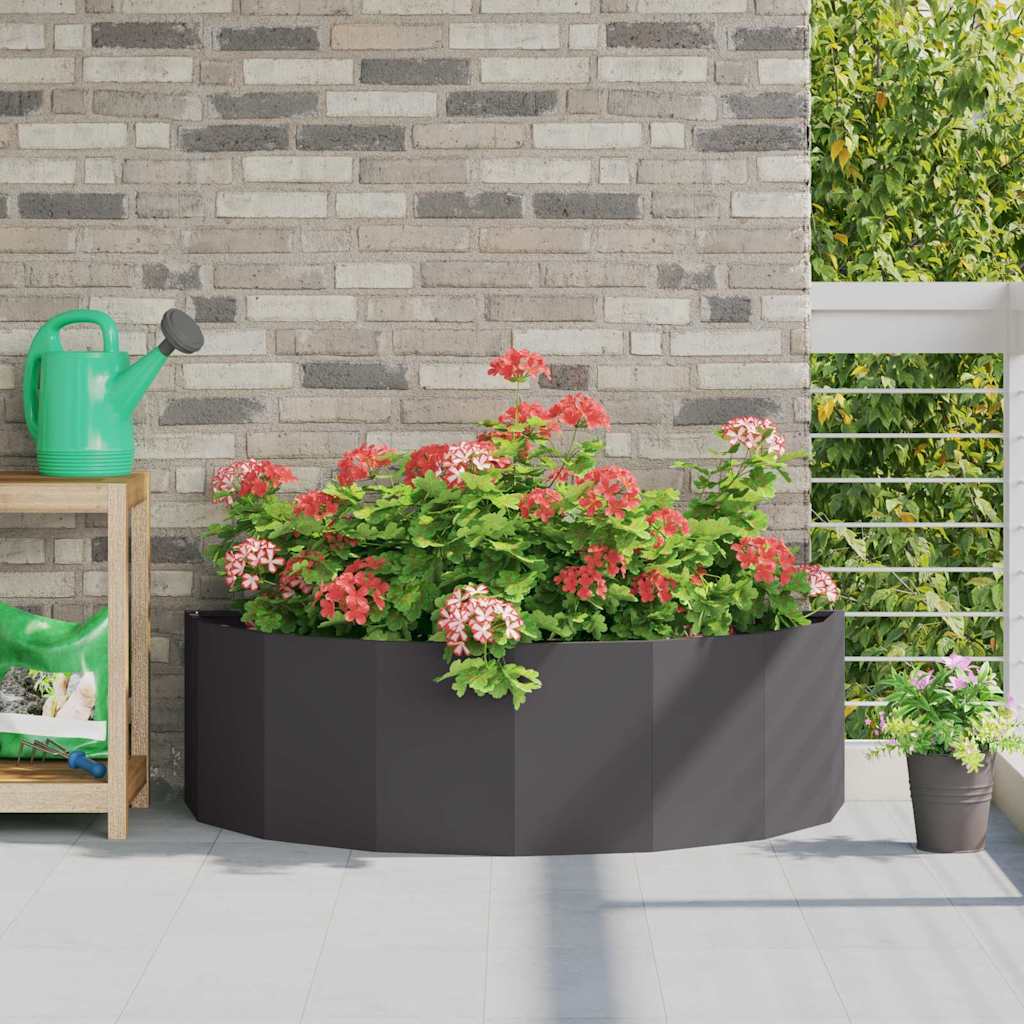 vidaXL Donica Czarny 120 x 60 x 35 cm Stal