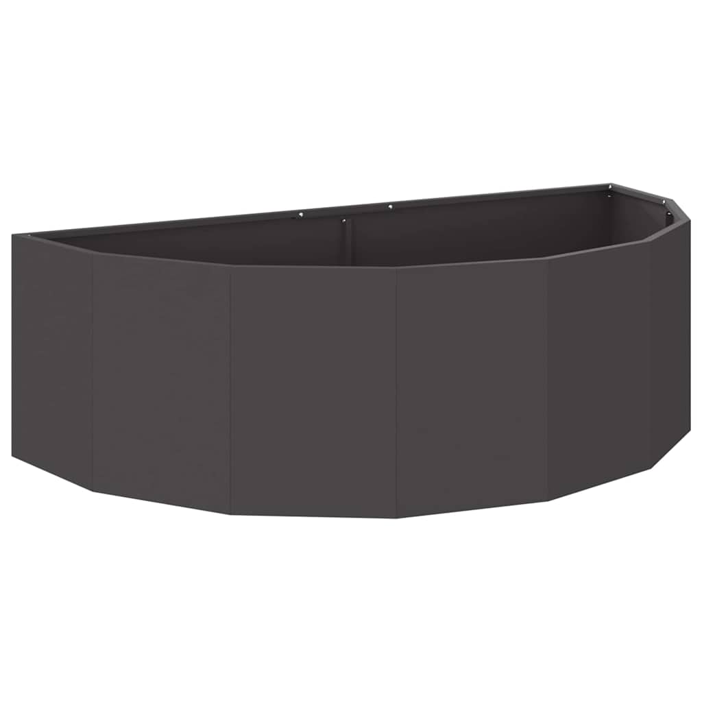vidaXL Donica Czarny 120 x 60 x 35 cm Stal