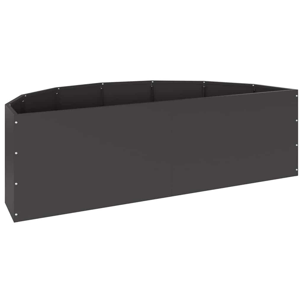 vidaXL Donica Czarny 120 x 60 x 35 cm Stal