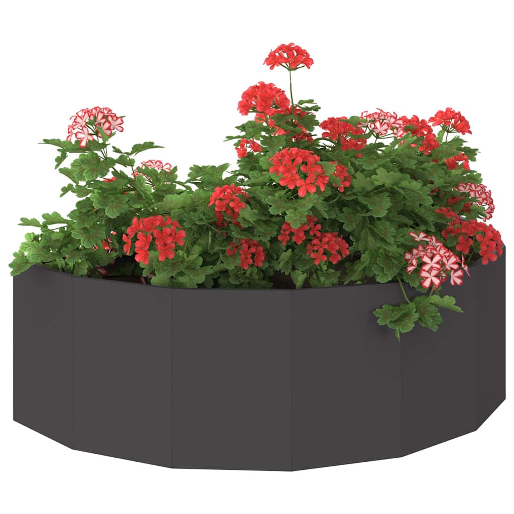vidaXL Donica Czarny 120 x 60 x 35 cm Stal