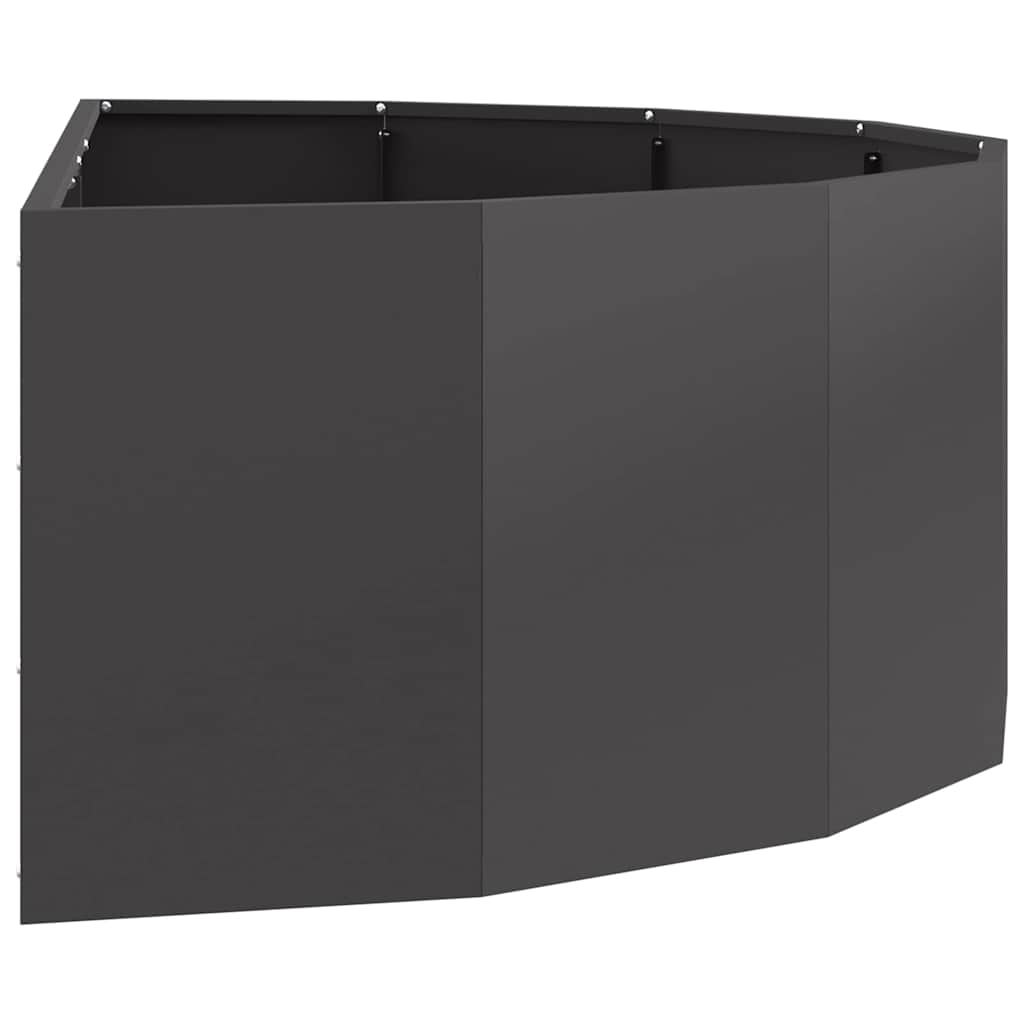 vidaXL Donica Czarny 120 x 60 x 35 cm Stal