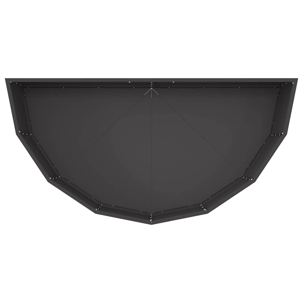 vidaXL Donica Czarny 120 x 60 x 35 cm Stal