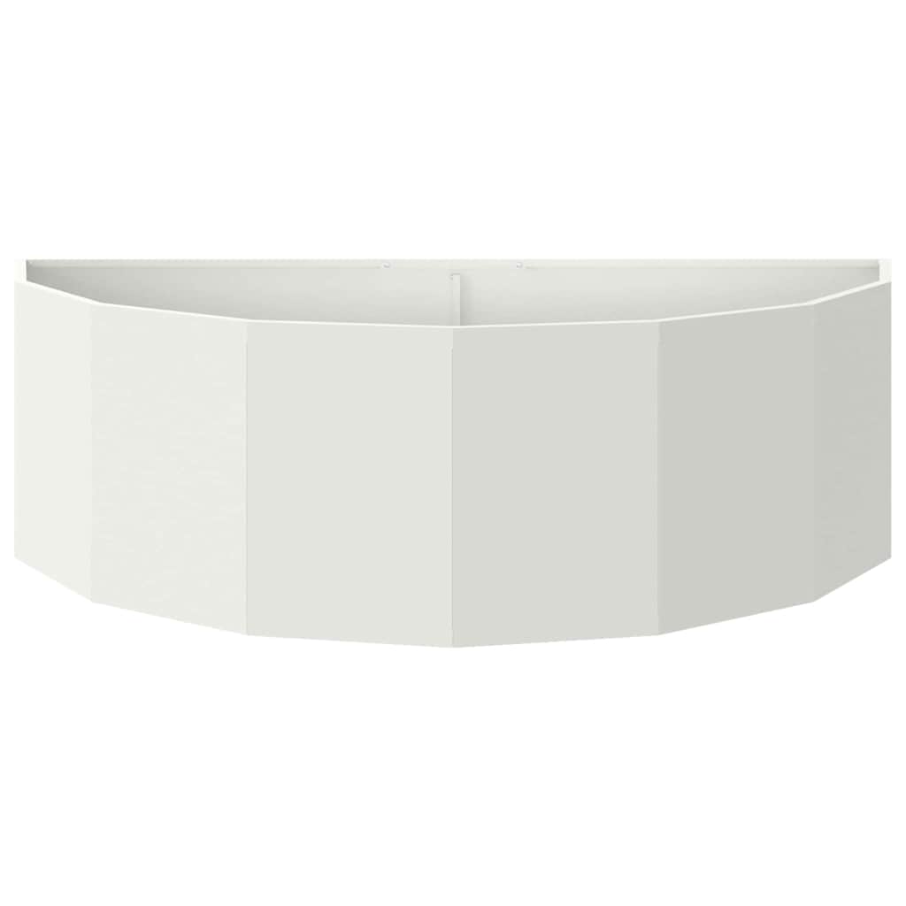 vidaXL Donica Biały 120 x 60 x 35 cm Stal
