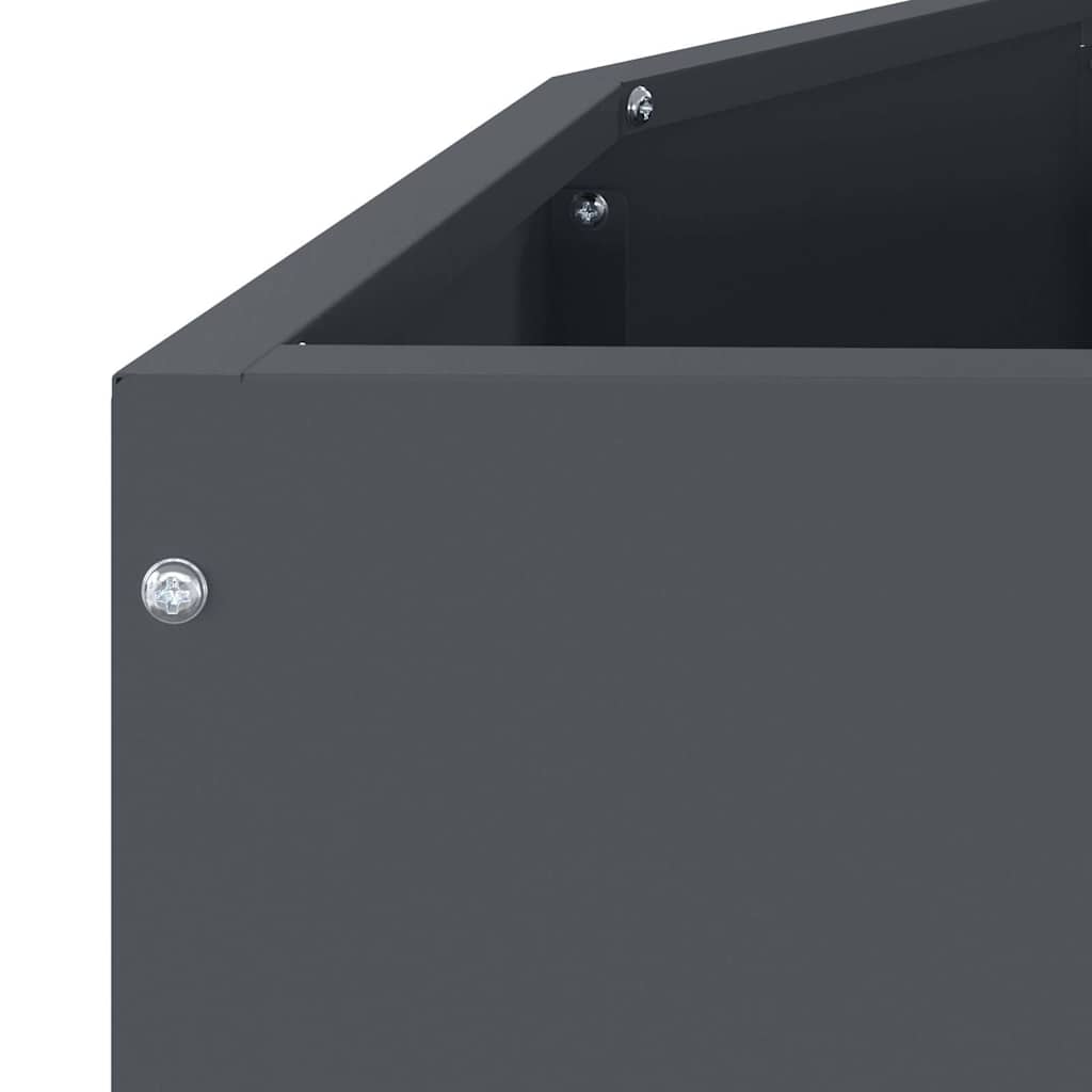 vidaXL Donica Antracyt 120 x 60 x 35 cm Stal
