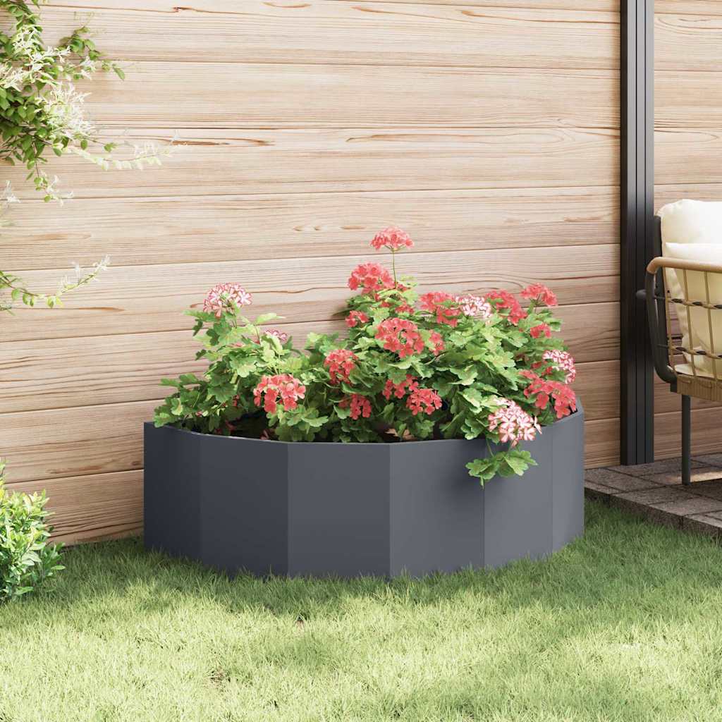 vidaXL Donica Antracyt 120 x 60 x 35 cm Stal