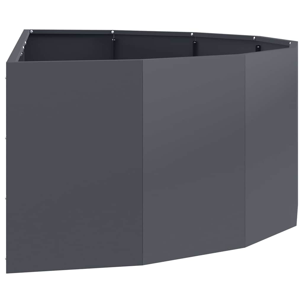 vidaXL Donica Antracyt 120 x 60 x 35 cm Stal