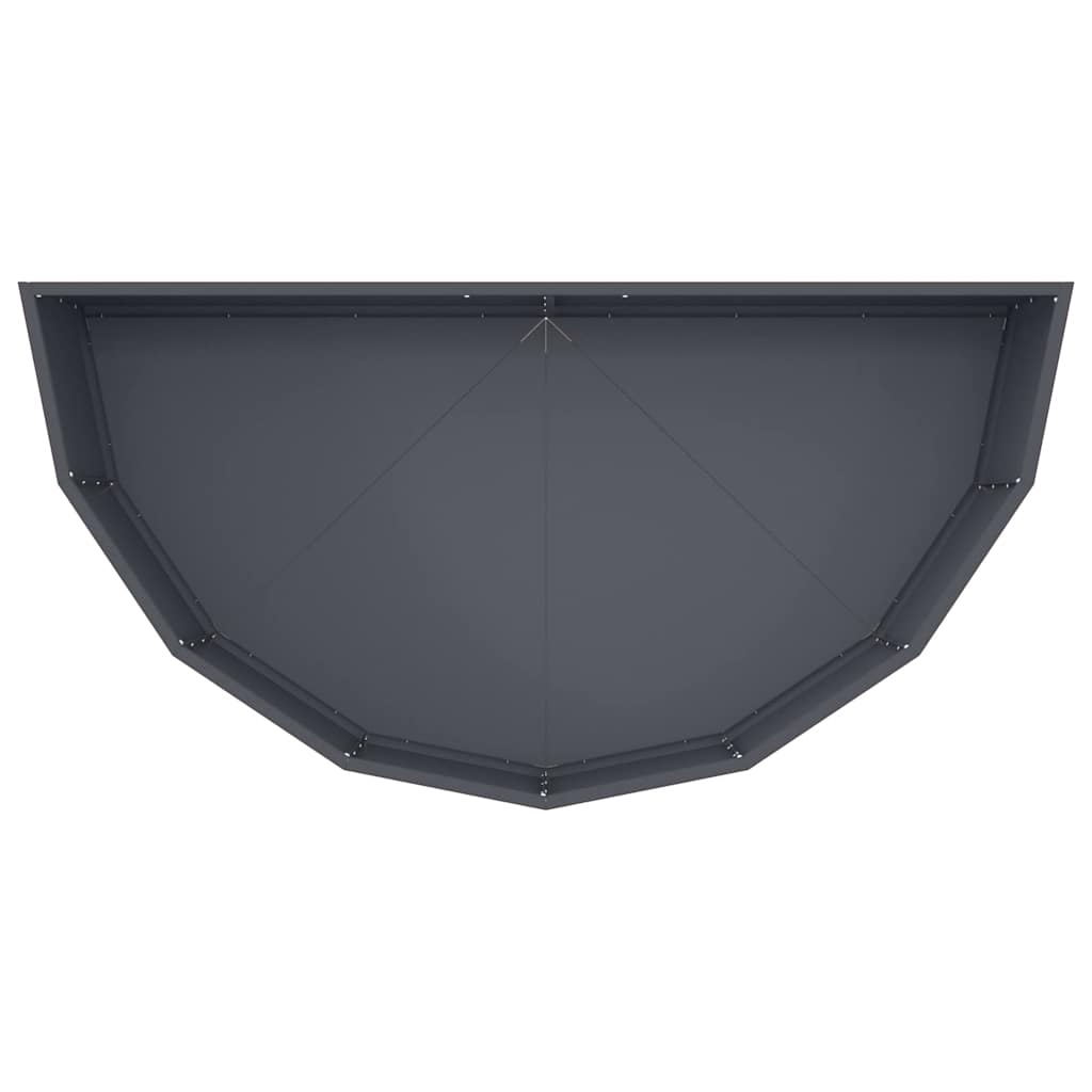 vidaXL Donica Antracyt 120 x 60 x 35 cm Stal