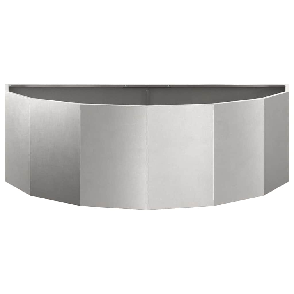 vidaXL Donica Srebrny 120 x 60 x 35 cm Stal nierdzewna