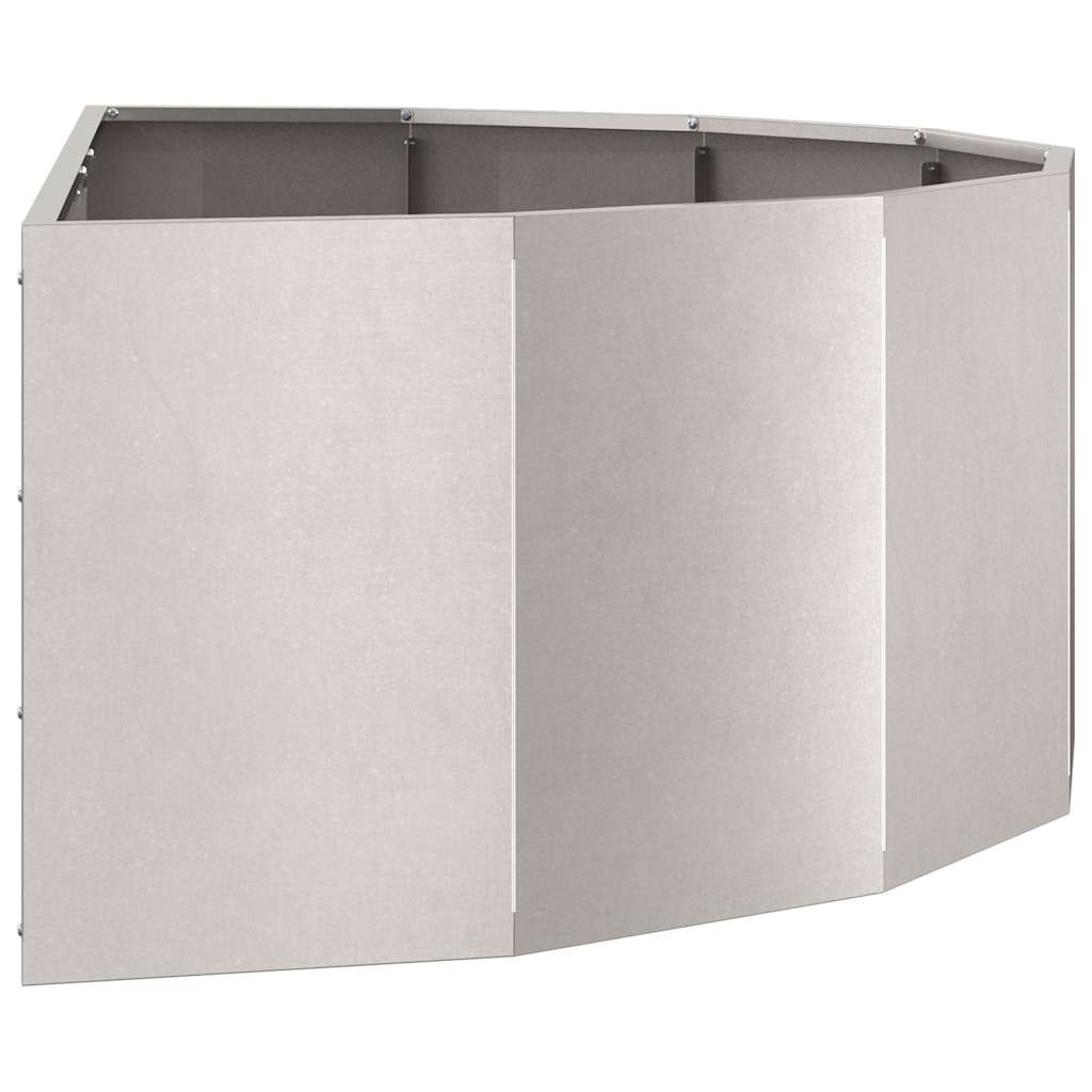 vidaXL Donica Srebrny 120 x 60 x 35 cm Stal nierdzewna