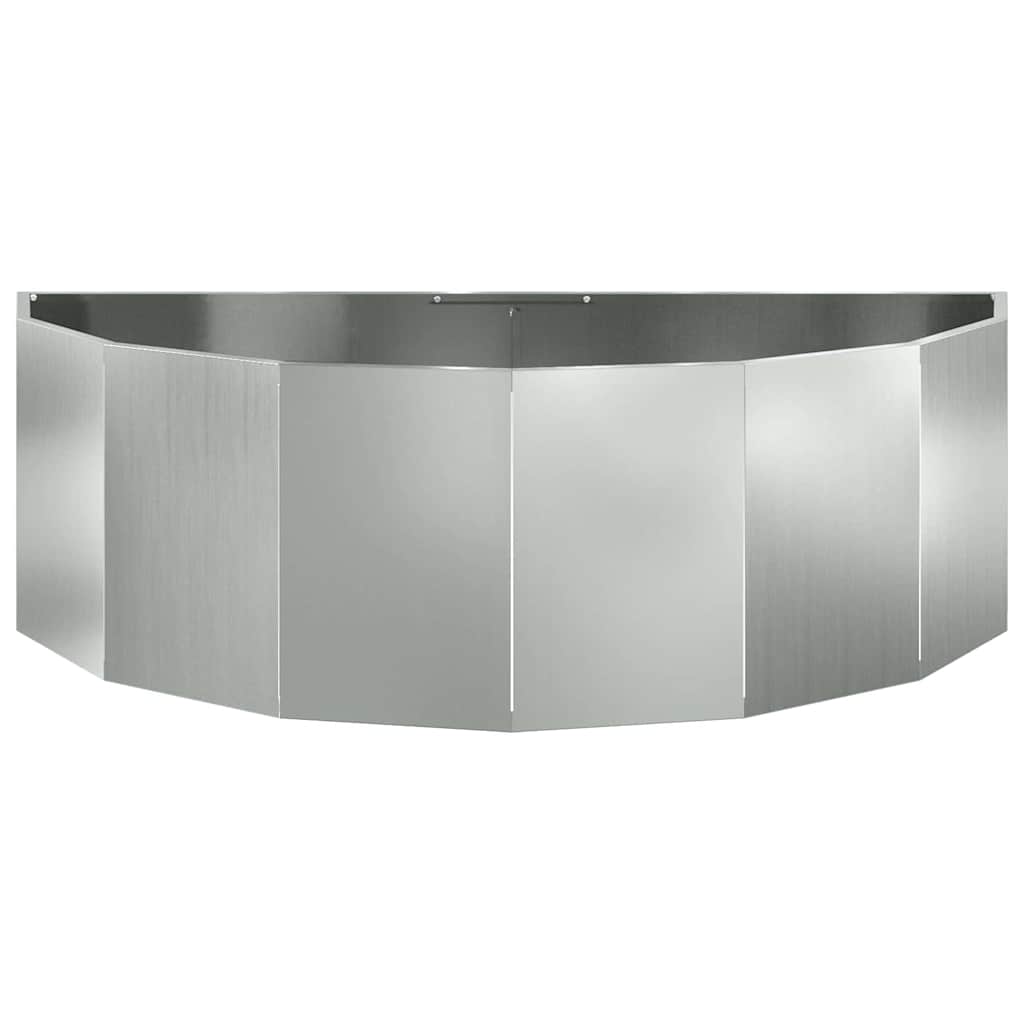 vidaXL Donica Srebrny 120 x 60 x 35 cm Stal Galwanizowana