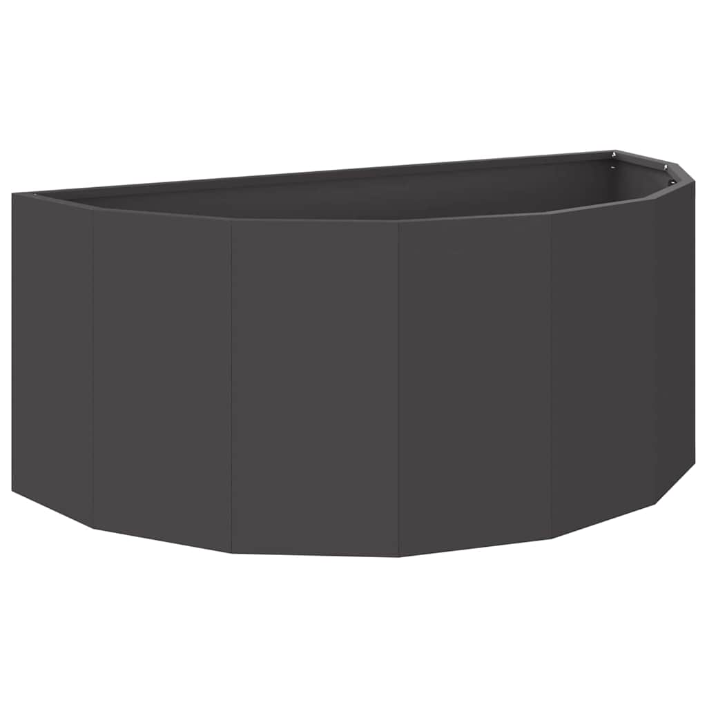 vidaXL Donica Czarny 90 x 45 x 35 cm Stal