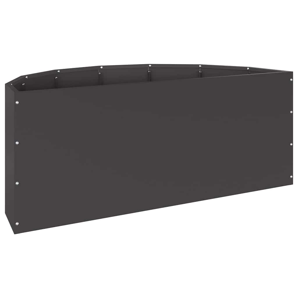 vidaXL Donica Czarny 90 x 45 x 35 cm Stal