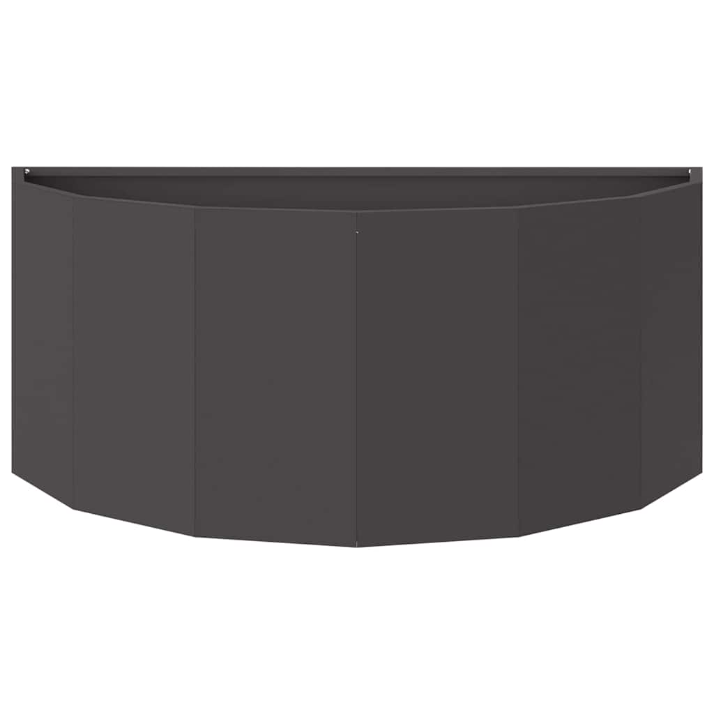 vidaXL Donica Czarny 90 x 45 x 35 cm Stal
