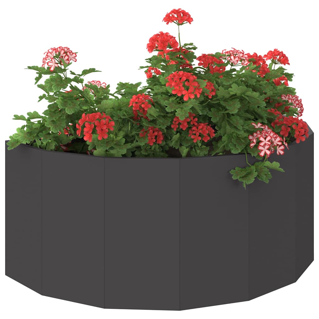 vidaXL Donica Czarny 90 x 45 x 35 cm Stal