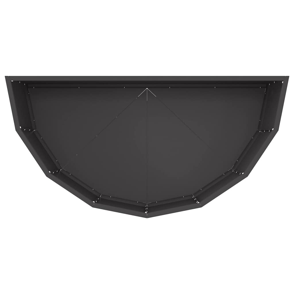 vidaXL Donica Czarny 90 x 45 x 35 cm Stal